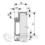 Kooperativa ocelov zrubn ZAKO do zdiva rohov R 80 DV 1250D