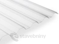 Palram Trapz polykarbontov deska 2500 x 1060 mm, jemn struktura ir | cena za m2