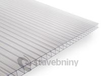 Polykarbonátová komůrková deska 4 mm 2000 x 2100 mm čirá | cena za m2