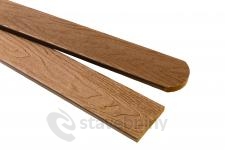 WPC plotov prkno 3D 71 x 11 x 800 mm s plkulatou hlavou, original wood
